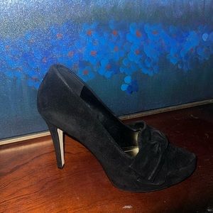 BCBGeneration black suede pumps